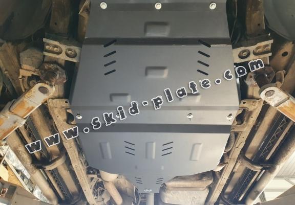 Steel gearbox skid plate and transfer case guard Mercedes X-Class