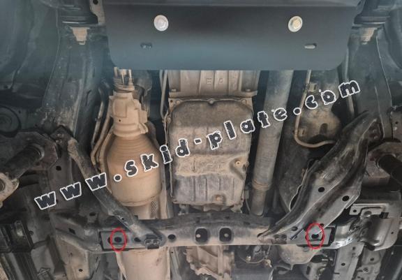 Aluminum gearbox skid plate for Toyota FJ Cruiser