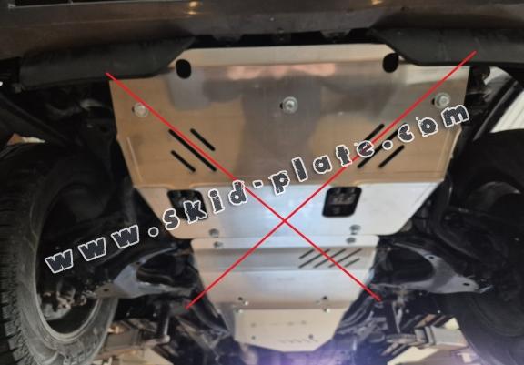 Aluminum gearbox skid plate for Toyota FJ Cruiser